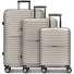  Shine 4 wheels Suitcase set 3-piece Expandable Variant taupe