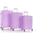  Pastel 4 wheels Suitcase set 3-piece with expansion pleat Variant lavender