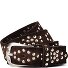  Studded belt Genuine Leather Variant dark brown | 80 cm