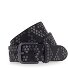  Studded belt leather Variant schwarz | 110 cm