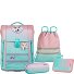 Perfecto School bag set 5-piece Variant Gradient Strawberry