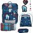  Neo LED School bag set 8-piece Variant White Unicorn