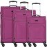  Travel Line 9204 4 wheels Suitcase set 3-piece with expansion pleat Variant purple