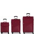  Juego 3 4 roll suitcase set 3pcs. Variant burdeos