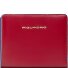  Blue Square Wallet RFID protection Leather 11 cm Variant red
