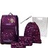  Ergoplus School bag set 8-piece Variant dark red