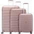  Relife 4 wheels Suitcase set 3-piece Expandable Variant pink pastel