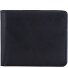 Wallet RFID leather 11 cm Variant black-blue Wallet RFID leather 11 cm Variant black-blue