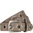  Studded belt Genuine Leather Variant taupe | 90 cm