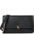 Pansy Clutch purse Genuine Leather 20 cm Variant noir