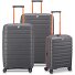  B-Flying Move 4 wheels Suitcase set 3-piece with expansion pleat Variant graphite