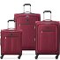  Pin Up 6 4 wheels Suitcase set 3-piece with expansion pleat Variant bordeaux rot
