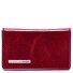 Blue Square Business card case Genuine Leather 10 cm Variant rot