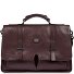  Isaia Briefcases Messenger Leather 43 cm Laptop compartment Variant castagna