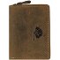  Vintage coin purse leather 7 cm Variant brown