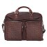  Woven briefcase leather 48 cm Variant dunkelbraun