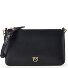  Flat Horizontal Mini Clutch bag Genuine Leather 19.5 cm Variant nero