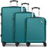  Paradise 2.0 4 wheels Suitcase set 3-piece Expandable Variant smaragd green