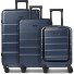  Dublin 4 wheels Suitcase set 3-piece Expandable Variant dark blue