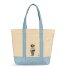 Polo Bear Shopper Bag 40 cm Variant ecru- carolina blue Polo Bear Shopper Bag 40 cm Variant ecru- carolina blue