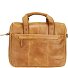  Light briefcase leather 37 cm tablet compartment Variant natur
