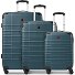  Amplar Evo 4 wheels Suitcase set 3-piece with expansion pleat Variant petrol