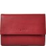  Silk Wallet RFID protection Genuine Leather 14 cm Variant rot