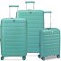  B-Flying Move 4 wheels Suitcase set 3-piece with expansion pleat Variant salbei