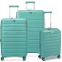 B-Flying Move 4 wheels Suitcase set 3-piece with expansion pleat Variant salbei  B-Flying Move 4 wheels Suitcase set 3-piece with expansion pleat Variant salbei