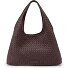  Paz Weave Silky Shoulder Bag Genuine Leather 42 cm Variant aubergine