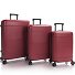  Zen 4 wheels Suitcase set 3-piece with expansion pleat Variant burgundy