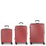  Vienna 4 Roll Suitcase Set 3pcs. Variant coral