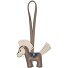  Fashion bag tag leather 11 cm Variant taupe