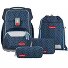  Basis School bag set 4-piece Variant Set „Blue Lines