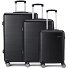  5330 4 wheels Suitcase set 3-piece Variant schwarz