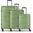  Essentials 10 3-SET 4 wheels Suitcase set 3-piece Variant green-metallic