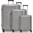  Collection 01 4-wheel suitcase set, 3 pieces, with expansion fold Variant grey-coffee metallic