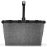 Carrybag shopping bag 48 cm Variant frame twist silver Carrybag shopping bag 48 cm Variant frame twist silver