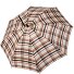  Steel burgundy stick umbrella 80 cm Variant karo beige