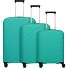  Burano 4 wheels Suitcase set 3-piece with expansion pleat Variant aqua