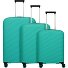  Burano 4 wheels Suitcase set 3-piece with expansion pleat Variant aqua