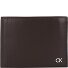  Metal CK Wallet RFID protection Leather 13 cm Variant dark brown