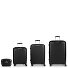 Queens 4 wheels Suitcase set 4-piece with expansion pleat Variant negro  Queens 4 wheels Suitcase set 4-piece with expansion pleat Variant negro