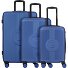  4 wheels Suitcase set 3-piece Variant bleu