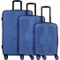  4 wheels Suitcase set 3-piece Variant bleu