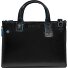  Blue Square Shopper Bag Leather 38 cm Laptop compartment with expansion pleat Variant black