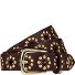  Studded belt Genuine Leather Variant dark brown | 95 cm