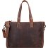  Shopper bag leather 41 cm laptop compartment Variant dunkelbraun