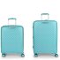 Queens 4 wheels Suitcase set 2-piece with expansion pleat Variant verde menta  Queens 4 wheels Suitcase set 2-piece with expansion pleat Variant verde menta