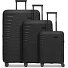 Eco Edition 4 wheels Suitcase set 3-piece with expansion pleat Variant black Eco Edition 4 wheels Suitcase set 3-piece with expansion pleat Variant black